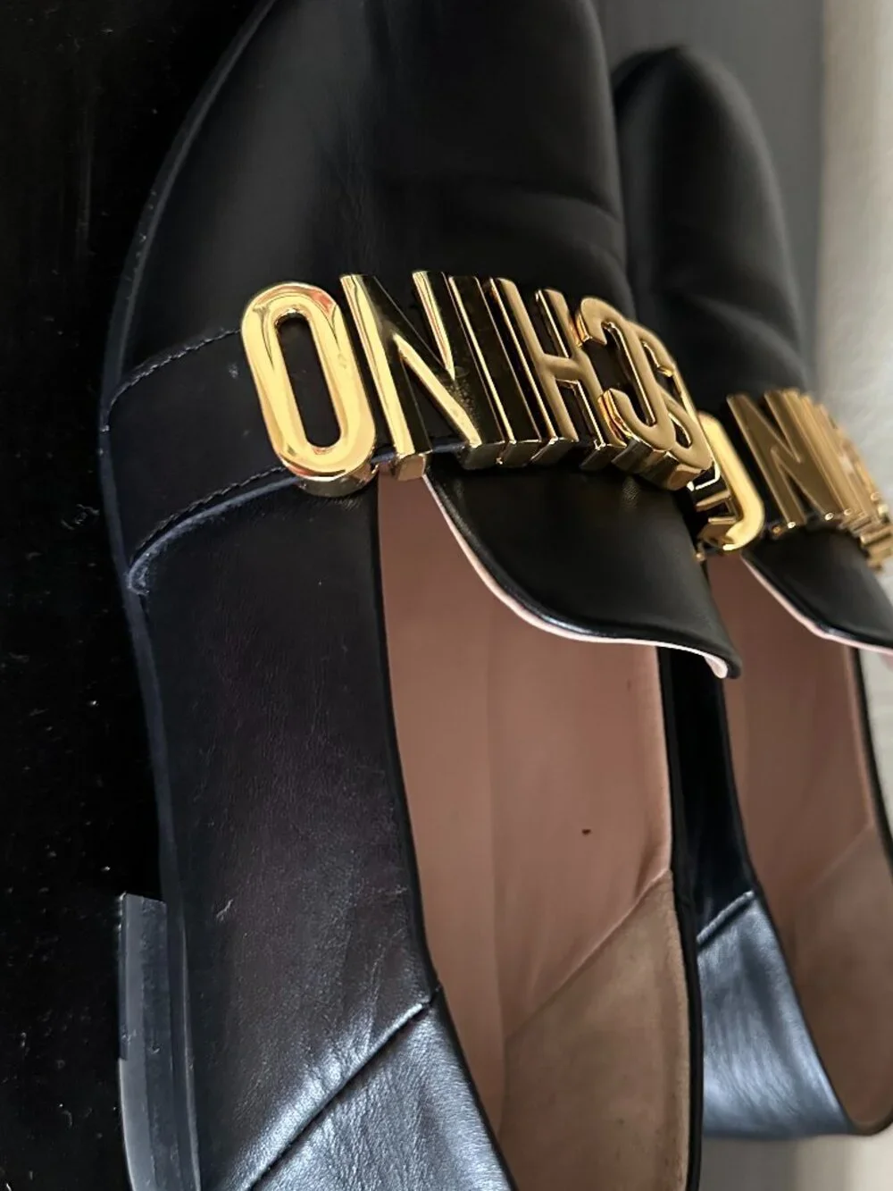 Women's Moschino shoes, made in Italy.